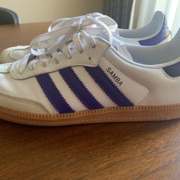 Adidas samba-purple and white - Picture 1 of 4